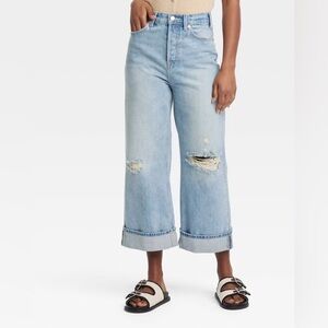 🏷️NWT Mid-Rise Cropped Vintage Wide Leg Jeans - Universal Thread